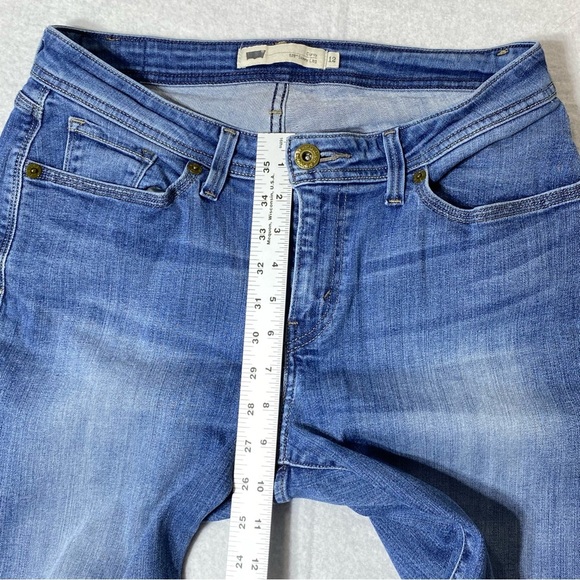 Levis 529 Jeans Women's 12 Blue Curvy Skinny Leg Mid Rise Stretch Casual Denim - Picture 16 of 16